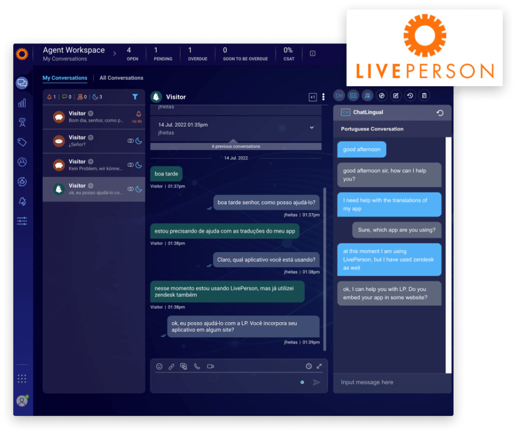 liveperson translation